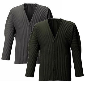 ISSEY MIYAKE HOMME PLISSE Monthly Cardigan JL602 53395924