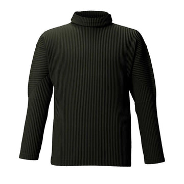 ISSEY MIYAKE Homme Plissé Turtleneck Long Sleeve T-Shirt JK604 Size 4 53394849