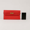 HERMES ルスカサック レザー ケリー 長財布 52843387 [P]