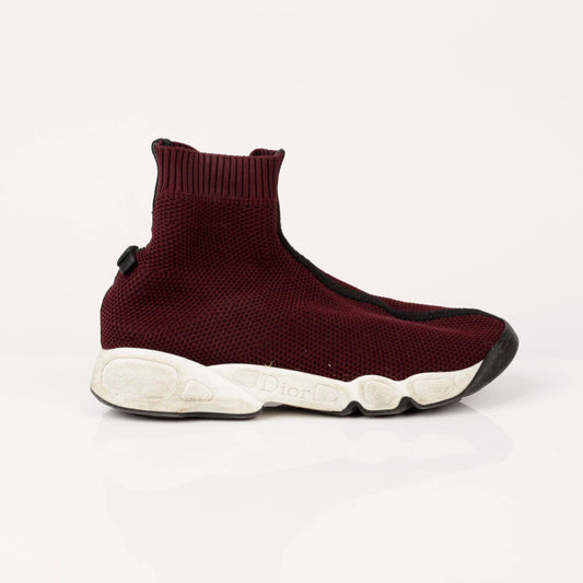 Dior KCK217TLK Burgundy Technical Knit Socks Sneakers 37 53251780