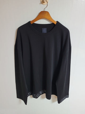 Juun.j Lettering Embroidery Oversized Long Sleeve S JC8241P075 53631914