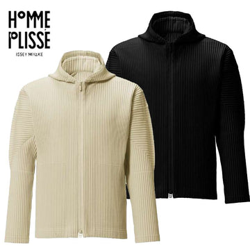 ISSEY MIYAKE Homme Plissé Kapuzenjacke Schwarz 4 53430744