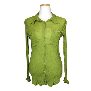 ISSEY MIYAKE ME Olive Green Top 53749116