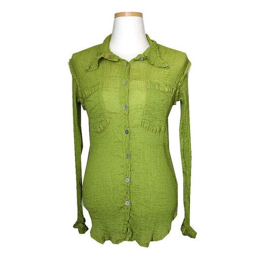ISSEY MIYAKE ME Olive Green Top 53749116