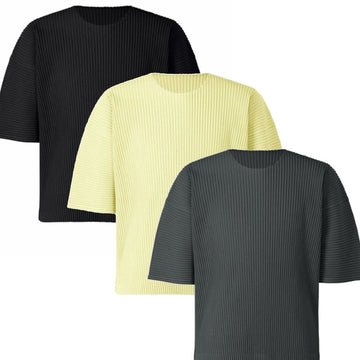 ISSEY MIYAKE Homme Plisse Monthly Color Short Sleeve T-Shirt JK103 53986276