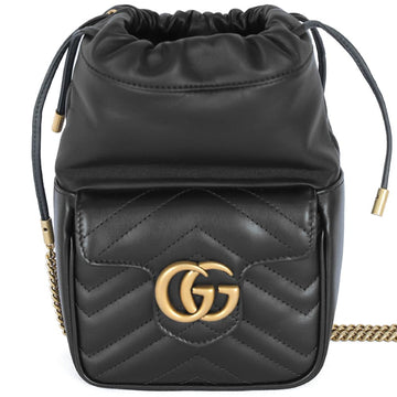 Gucci GG Marmont Mini Chain Bag Black 746433 AAB7C 1000 54035296