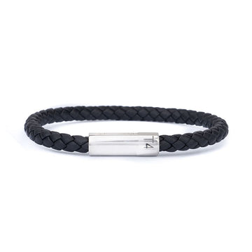 Hermes Goliath H Men's Leather Bracelet H066218FP89T4 54245948