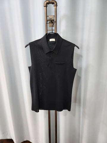 Saint Laurent Women's Collar Sleeveless T-Shirt S/55 54479745