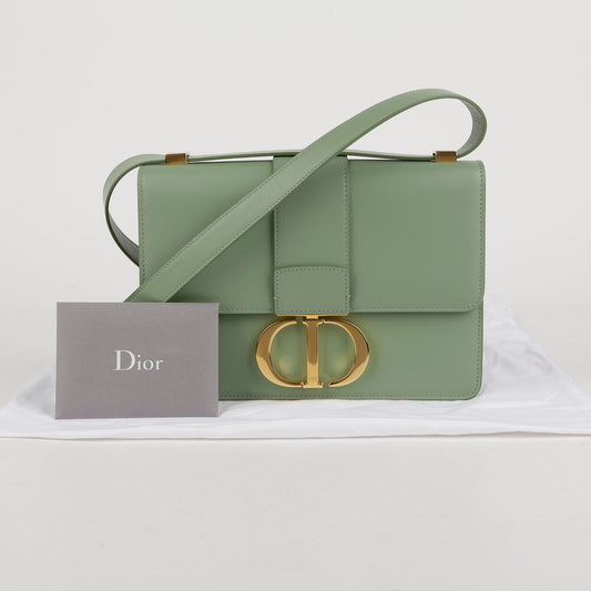 DIOR M9203UMOS グリーン レザー 30 モンテイン ショルダー兼クロスバッグ 54354037