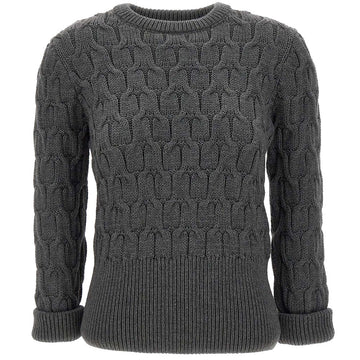 Thom Browne Crisscross Crewneck Pullover Knit Y1024 035 54842083
