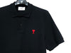 AMI Black Logo Polo Short Sleeve BFHPL001 760 001 54846484 [P]