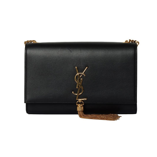 SAINT LAURENT モノグラムタッセルケイトバッグゴールド (保証書あり) 30727 54915333