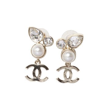CHANEL AB7359 CC Logo Drop Pearl Earrings 30740 54982801