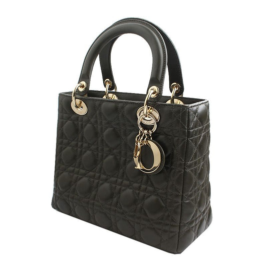 DIOR カキ カナージュ レディ トート兼ショルダーバッグ 55071077