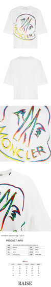 Moncler Rainbow Big Logo Printing T-Shirt 8C000 26 899SP 033 55134271 [P]