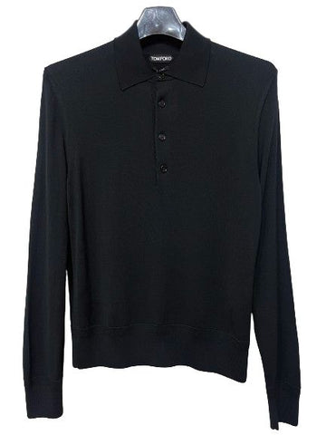 TOM FORD ブラック 長袖 カラーニット TFK132 BVM94 K09 55136584