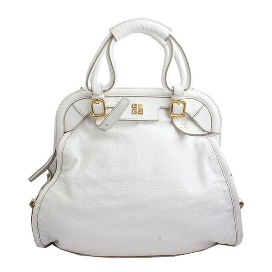GIVENCHY ホワイトレザー トート ショルダーバッグ 55141819