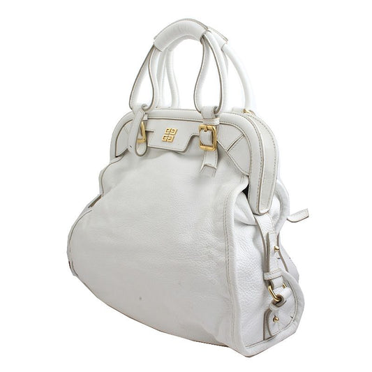 GIVENCHY ホワイトレザー トート ショルダーバッグ 55141819