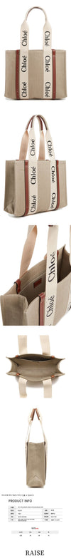 Chloe Woody Medium Tote Bag Brown 43597124 [P]