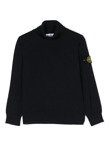 Stone Island Kids Turtleneck Wool Knit 55600418