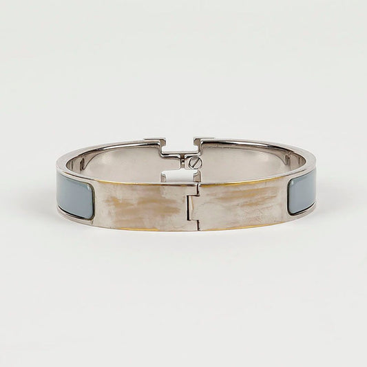 Hermes PM Size Light Blue Color Clickash Bracelet 55427738