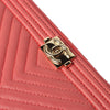 CHANEL Chevron Boy Clutch Large Gold 30774 55719318 [P]