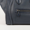 CELINE ミニダークブルーレザーラゲージトートバッグ165213 55255778 [P]