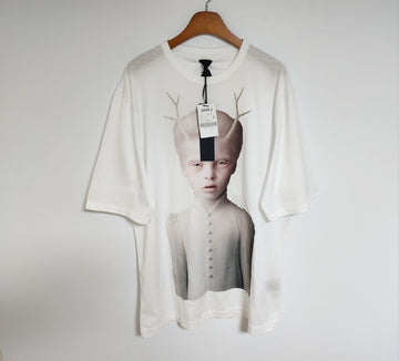 JUUN.J X Olekdou Weißer Teufel Oversize T-Shirt 48 55827044