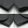 DIOR S5614 schwarze matte Leder Sattel WOC Crossbody 55848156 [P]