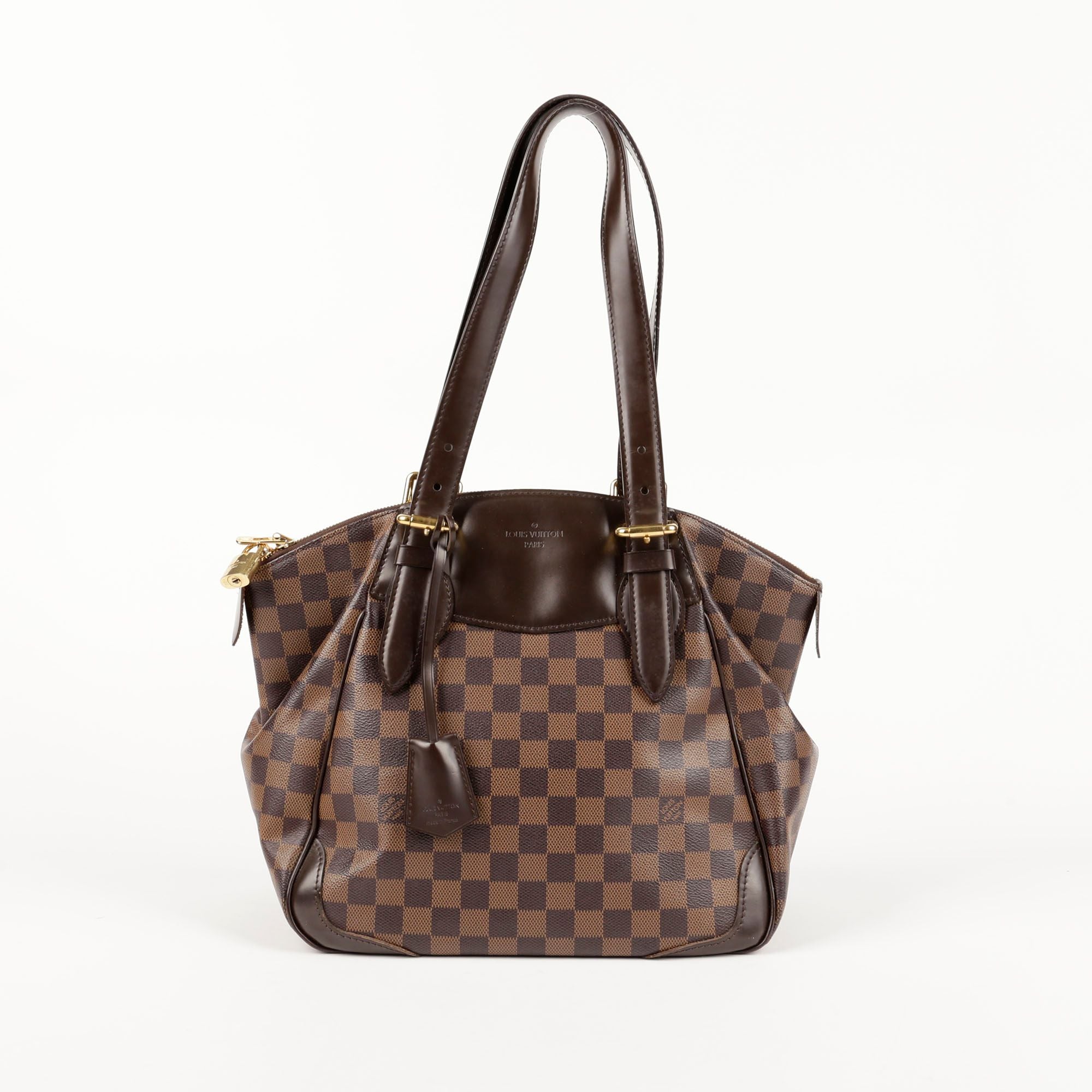 Louis Vuitton N41118 MM Size Damier Ebene Canvas Verona Tote and