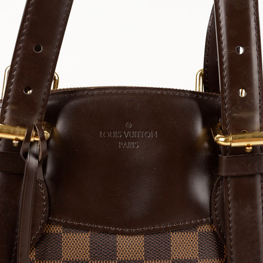 LOUIS VUITTON N41118 MMサイズ ダミエ エベン キャンバス ベロナ トート兼ショルダーバッグ 55638926