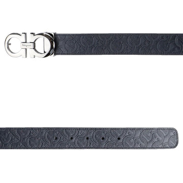 SALVATORE FERRAGAMO ダブルガンチーニリバーシブルベルト (A_67 5542 00 NAVY 0735830) 56208336