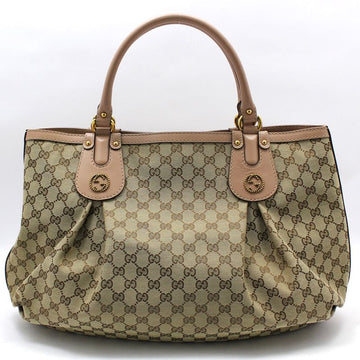 GUCCI GG-Logo Jacquard Schultertasche mit goldenen Interlocking 269951 56438783