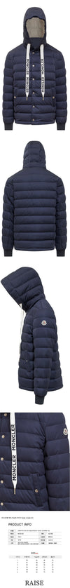 MONCLER CIRON Logo Hooded Padded Jacket Navy 1A000 73 899RX 742 56462054 [P]