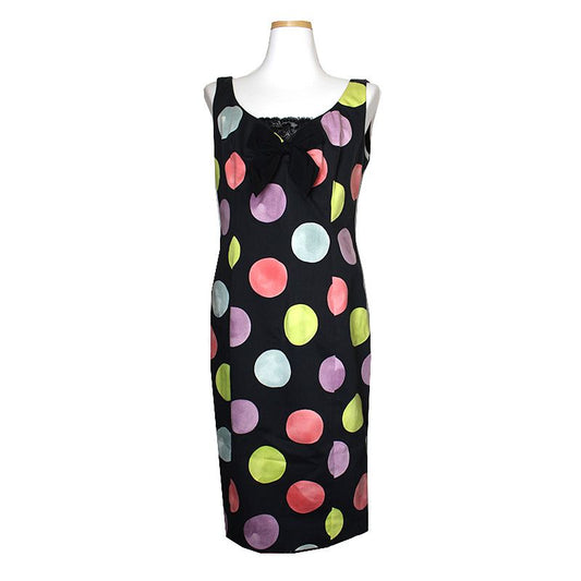 MOSCHINO チップ＆シック カラードット ノースリーブ ワンピース 55 55.5 56546821