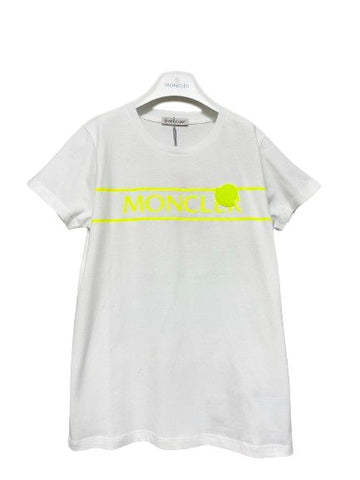 MONCLER Kind MAGLIA T-Shirt Weiß Kurzarm Jungen 10A 56640081