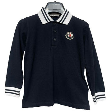 Moncler Navy Kids Long Sleeve Polo 56661918