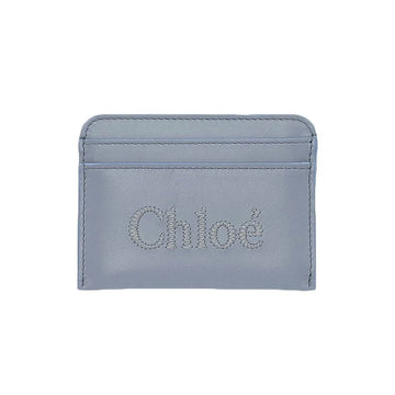 CHLOE Kartenetui mit Logo-Stickerei Storm Blue CHC23SP868I10 41A 56954456
