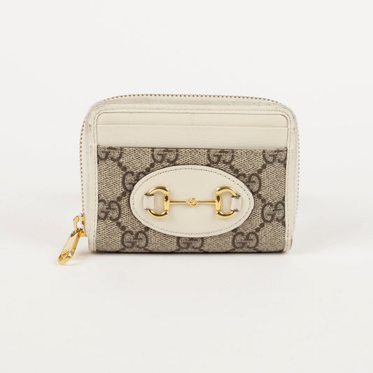 Gucci GG Supreme Canvas Horsebit 1955 Card Case Wallet 658549 56641676