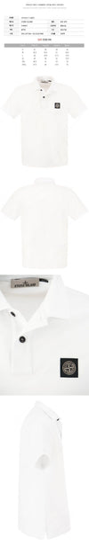 STONE ISLAND ストーン 23FW スリムフィット カラ Tシャツ ホワイト 10152SC17 A0001 56990723 [P]