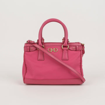 SALVATORE FERRAGAMO 21 E429 Pink Nylon Tote- und Schultertasche 56568944