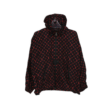 LOUIS VUITTON 1A83R7 34 サイズ レッド モノグラム ナイロン ショーツ フード ジャケット 56656564
