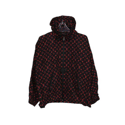 Louis Vuitton 1A83R7 Red Monogram Nylon Shorts Hooded Jacket 34 56656564