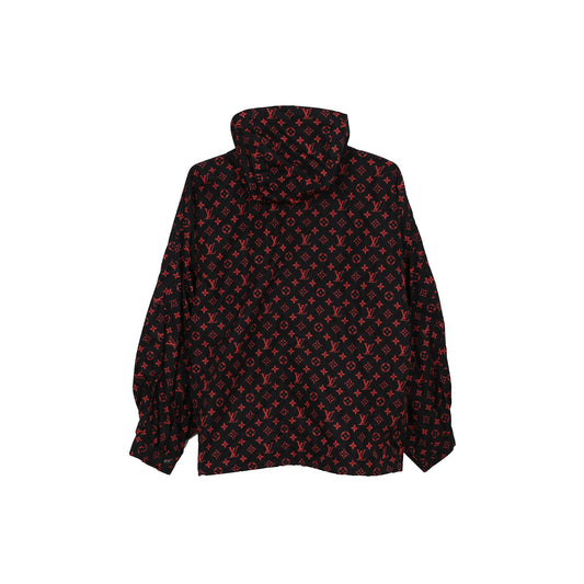 Louis Vuitton 1A83R7 Red Monogram Nylon Shorts Hooded Jacket 34 56656564