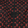 LOUIS VUITTON 1A83R7 34 サイズ レッド モノグラム ナイロン ショーツ フード ジャケット 56656564 [P]