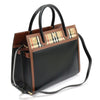 BURBERRY 8025269 ヴィンテージチェック ブラックレザー 2ハンドル タイトル スモール 2WAY 57157079 [P]