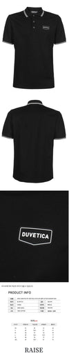 DUVETICA ロゴライニングカラーTシャツ VUTS01233K0001 BKS 57282378 [P]