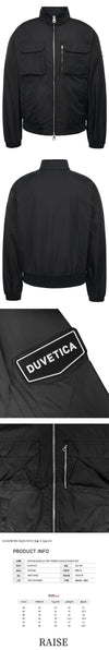 DUVETICA ロゴジャケット ブラック VUWJ02231K0001 BKS 57282385 [P]
