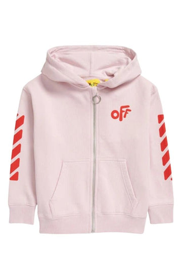OFF WHITE Kinder Pink Kapuzenjacke OGBE001F21FLE0013025 57373011