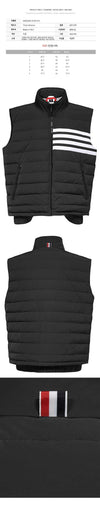 THOM BROWNE Padded Weste in Diagonal-Design Charcoal MVD024X 07259 015 57379296 [P]